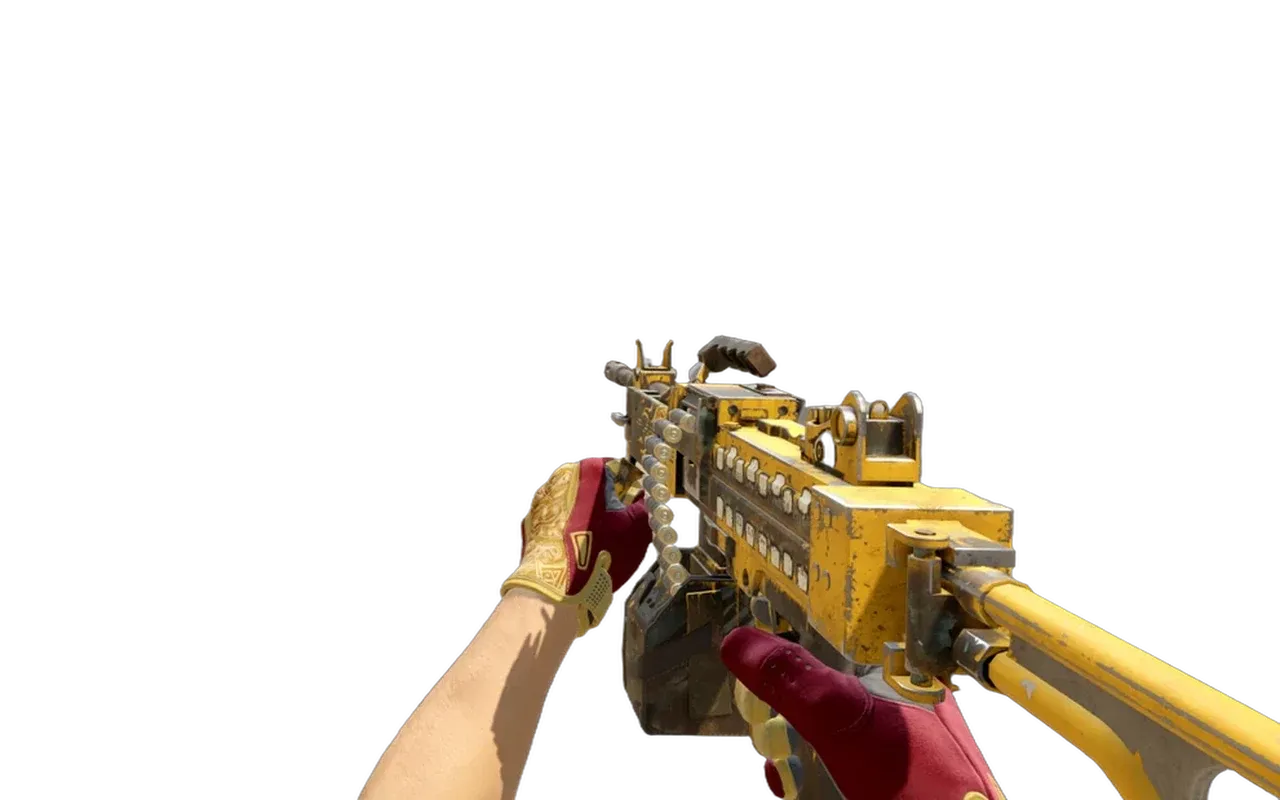 Negev Loudmouth with Occult Sport Gloves CS2 skin combo