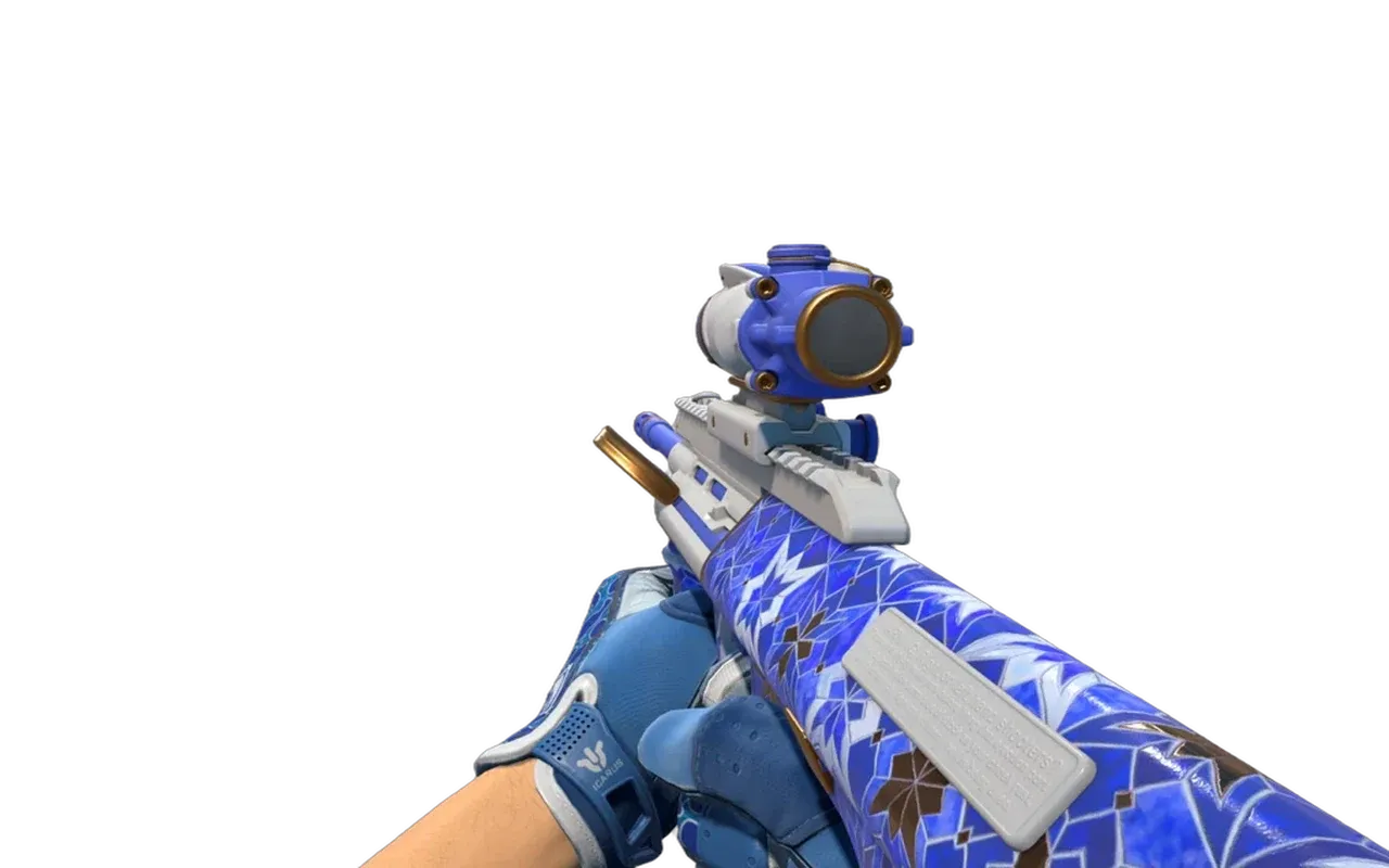 AUG Lapis Lazuli with Amphibious Sport Gloves CS2 skin combo