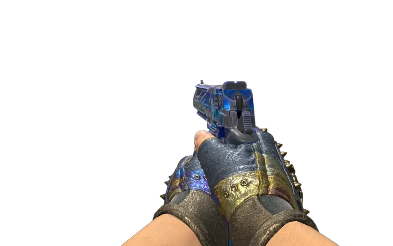 Desert Eagle Eastern Enigma with Case Hardened Hydra Gloves CS2 skin combo