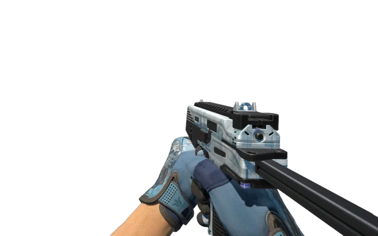 MP9 Spy Prototype with Frosty Sport Gloves CS2 skin combo