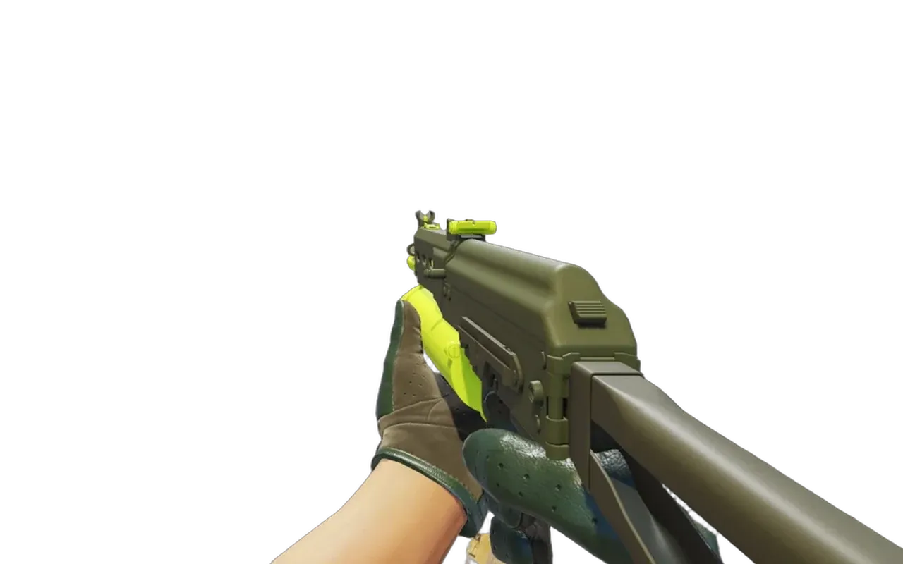 PP-Bizon Chemical Green with Racing Green Driver Gloves CS2 skin combo