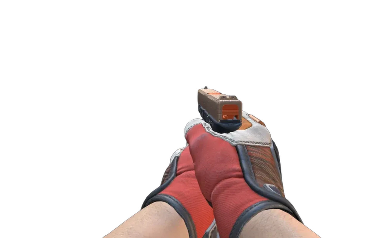 Glock-18 Ifrit Lattice with Tiger Strike Specialist Gloves CS2 skin combo