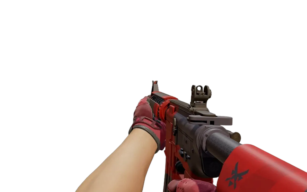 M4A4 Evil Daimyo with Brocade Crane Driver Gloves CS2 skin combo
