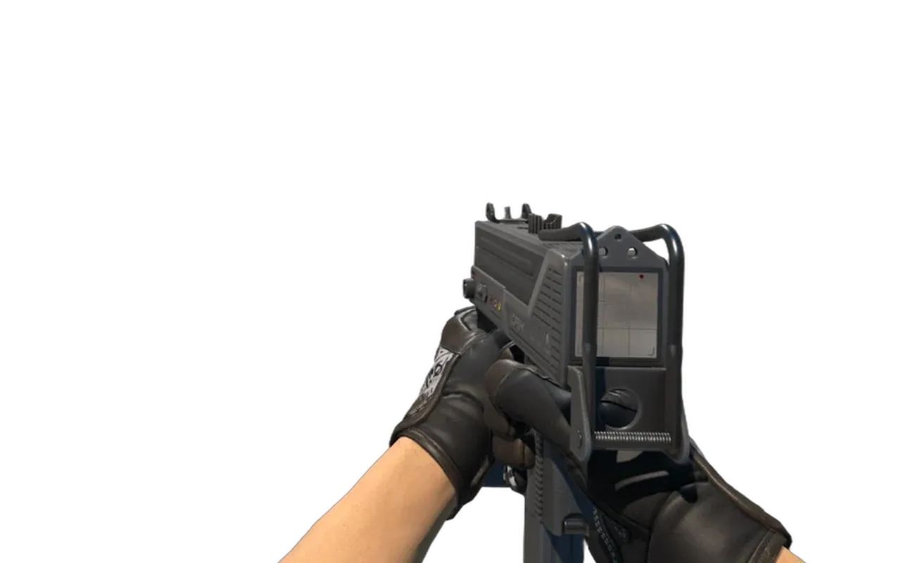 MAC-10 Video Cam with Blackbook Specialist Gloves CS2 skin combo