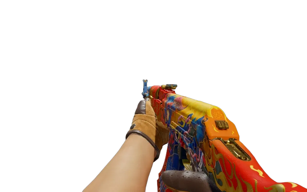 AK-47 Consequence of the Jinn with Overtake Driver Gloves CS2 skin combo