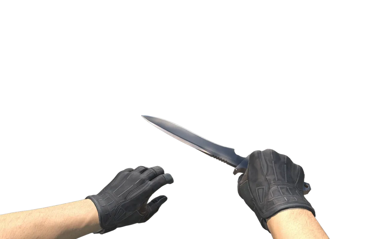 Classic Knife Blue Steel with Nocts Sport Gloves CS2 skin combo