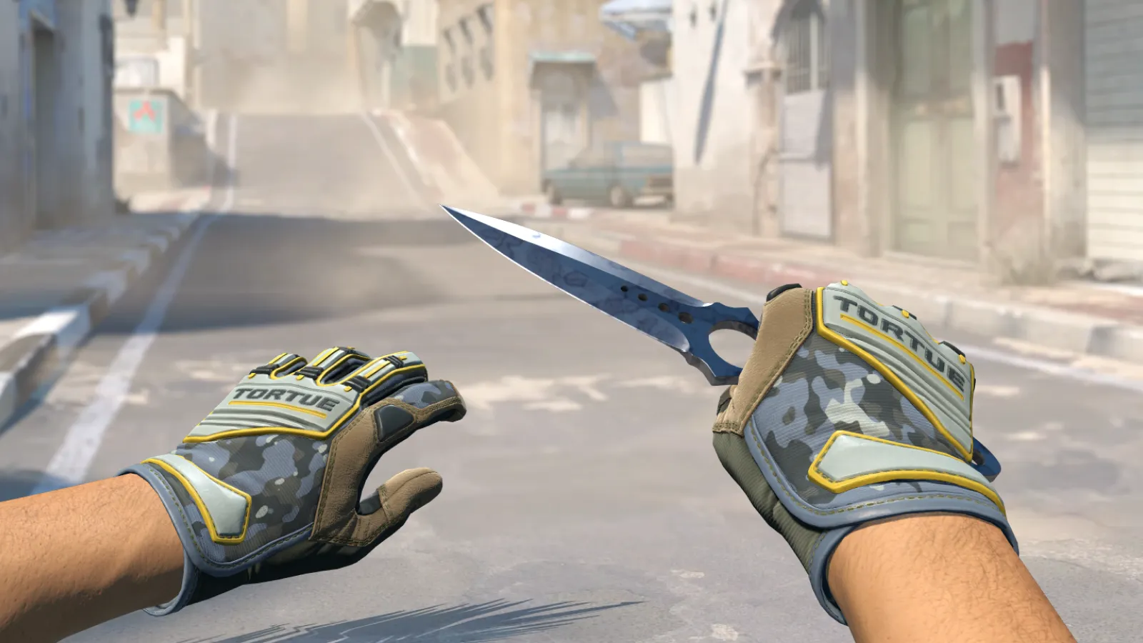 Skeleton Stained Lt. Commander Gloves, CS2 skin combo screenshot
