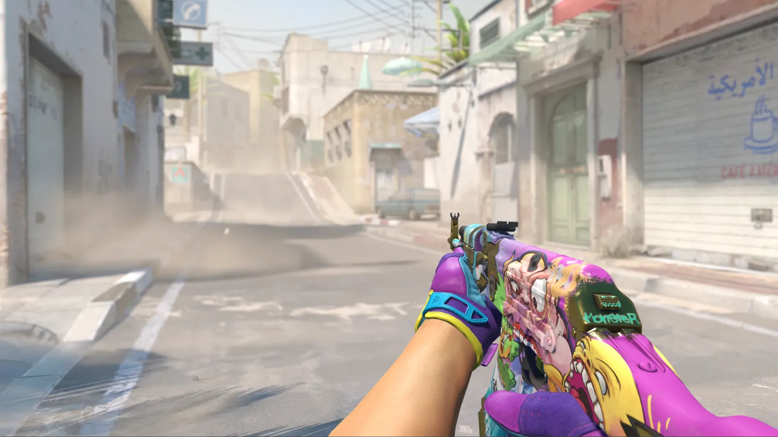 AK-47 B the Monster with Ultra Violent Sport Gloves CS2 skin combo