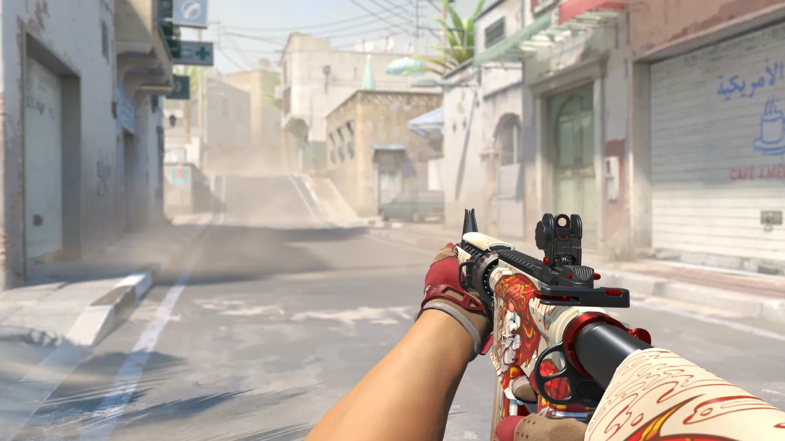 M4A4 Falak Slingshot Sport Gloves, CS2 skin combo screenshot