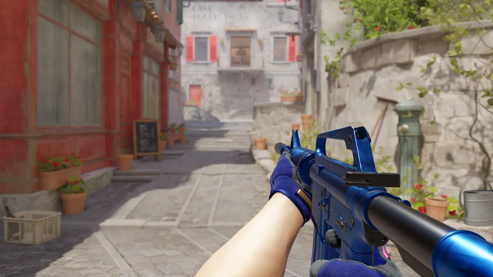 M4A1-S Blue Phosphor Fade Specialist Gloves, CS2 skin combo screenshot