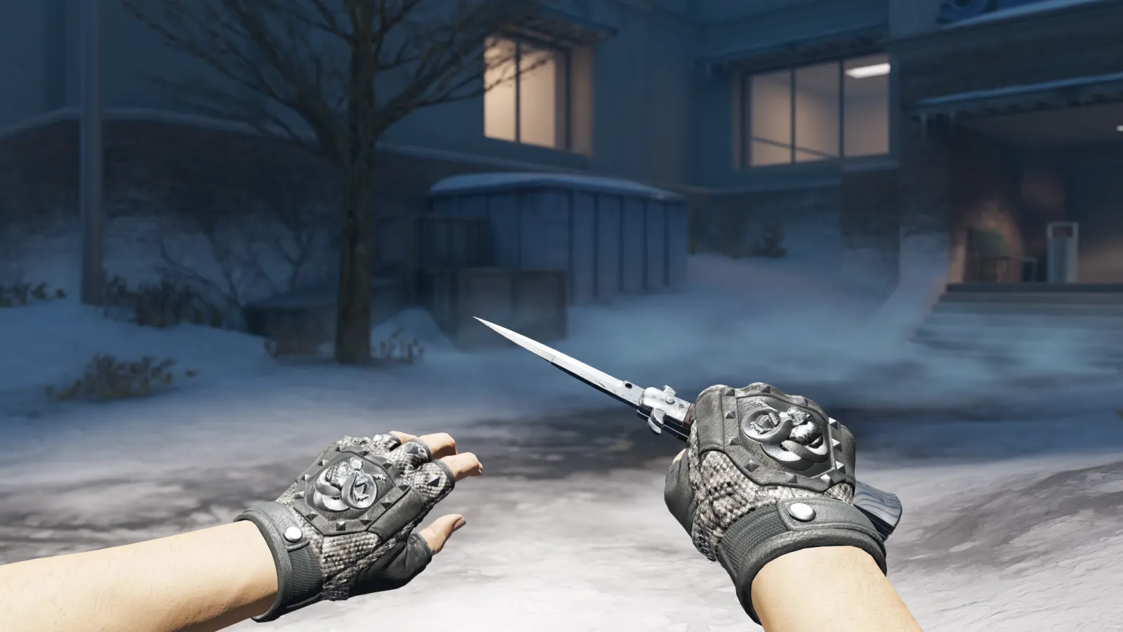 Stiletto Damascus Steel Unhinged Gloves, CS2 skin combo screenshot