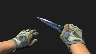 Skeleton Stained Lt. Commander Gloves, CS2 skin combo