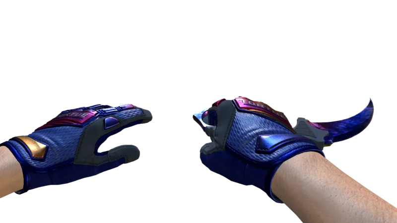 Karambit Marble Fade Specialist Gloves Fade, CS2 skin combo