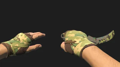 Talon Knife Boreal Forest Arboreal Hand Wraps, CS2 skin combo