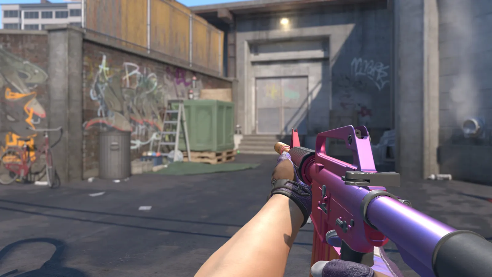 M4A1-S Fade with Pandora's Box Sport Gloves CS2 skin combo