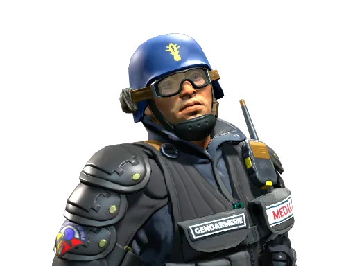 Sous-Lieutenant Medic, CS2 Counter-Terrorist agent skin