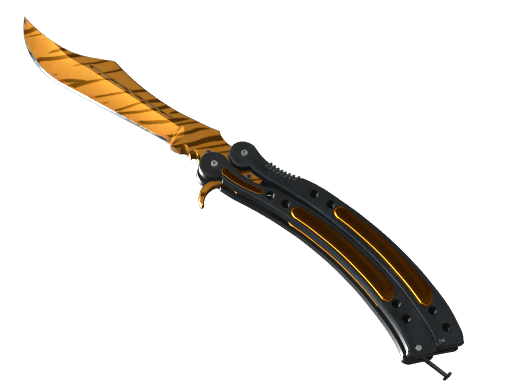 Butterfly Knife | Tiger Tooth, CS2 Butterfly Knife skin