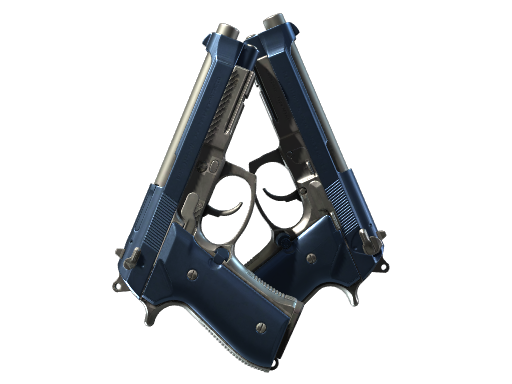 Dual Berettas | Anodized Navy, CS2 Dual Berettas skin