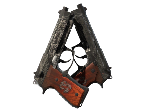 Dual Berettas | Dualing Dragons, CS2 Dual Berettas skin